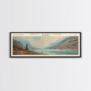 Shoshone Lake Wyoming Panoramic Framed Canvas Print, Lake House Decor, Wall Art, Travel Poster, Tranquil Landscape, Living Room Decor