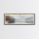 Turkey Creek Lake Ohio Panoramic Wall Art, Framed Canvas Print, Lake House Decor, Travel Poster, Serene Landscape, Living Room Art