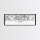 Panoramic Madrid City Map, Spain Art, Map Print, Minimalist Wall Art, Canvas Art, Housewarming Gift, Street Map Art, Closing Gift