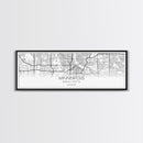 Panoramic Minneapolis City Map, Minnesota Art, Map Print, Minimalist Wall Art, Canvas Art, Housewarming Gift, Street Map Art, Closing Gift