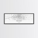 Panoramic Springfield City Map, Missouri Art, Map Print, Minimalist Wall Art, Canvas Art, Housewarming Gift, Street Map Art, Closing Gift