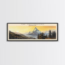 The Matterhorn Travel Poster Print, Framed Canvas Print, COUNTRY Travel Art, Wood Framed Art, Wall Hanging, Home Decor