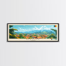 Bertoua, Cameroon Travel Poster Panoramic Canvas Print, Bertoua, Cameroon Painting, Cameroon Art, Bertoua Travel Art, Guest Room Painting