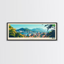 Joao Pessoa, Brazil Travel Poster Panoramic Canvas Print, Joao Pessoa, Brazil Painting, Brazil Art, Joao Pessoa Travel Art, Guest Room Painting
