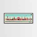 Lahore, Pakistan Panoramic Travel Poster Canvas Print, Lahore, Pakistan Painting, Pakistan Art, Lahore Travel Art, Guest Room Painting