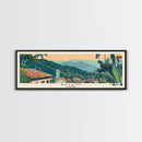 Bello, Colombia Panoramic Canvas Print, Bello, Colombia Painting, Colombia Art, Bello Travel Poster, Travel Art, Living Room Painting