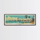 Conakry, Guinea Panoramic Canvas Print, Conakry, Guinea Painting, Guinea Art, Conakry Travel Poster, Travel Art, Vacation Gift