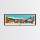Cuenca, Ecuador Panoramic Canvas Print, Cuenca, Ecuador Painting, Ecuador Art, Cuenca Travel Poster, Travel Art, Guest Room Painting