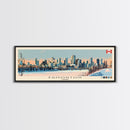 Edmonton, Canada Panoramic Canvas Print, Edmonton, Canada Painting, Canada Art, Edmonton Travel Poster, Travel Art, Living Room Painting
