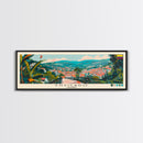 Envigado, Colombia Panoramic Canvas Print, Envigado, Colombia Painting, Colombia Art, Envigado Travel Poster, Travel Art, Guest Room Painting