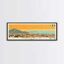 Hermosillo, Mexico Panoramic Canvas Print, Hermosillo, Mexico Painting, Mexico Art, Hermosillo Travel Poster, Travel Art, Living Room Painting