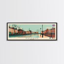 Salford, England Panoramic Canvas Print, Salford, England Painting, England Art, Salford Travel Poster, Travel Art, Guest Room Painting