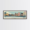 Wakefield, England Panoramic Canvas Print, Wakefield, England Painting, England Art, Wakefield Travel Poster, Travel Art, Vacation Gift