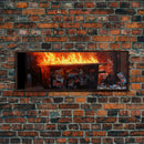 A Dumpster Fire, Canvas Wall Art, Modern Art, Urban Art, Wall Print