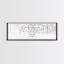 Panoramic Aurora City Map, Illinois Art, Map Print, Minimalist Wall Art, Canvas Art, Housewarming Gift, Street Map Art, Closing Gift