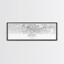 Panoramic Brussels City Map, Belgium Art, Map Print, Minimalist Wall Art, Canvas Art, Housewarming Gift, Street Map Art, Closing Gift