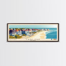 Cape May, New Jersey Panoramic Beach Print, Vacation Gift, New Jersey Wall Art, Beach Painting, Beach Decor, Beach Painting