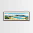 Elafonisi, Greece Panoramic Beach Print, Vacation Gift, Greece Wall Art, Framed Canvas Print, Framed Beach Painting