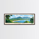 Hanalei Bay, Hawaii Panoramic Print, Vacation Gift, Hawaii Wall Art, Beach Painting, Beach Decor, Large Wall Art, Wood Frame Art