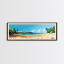 Minicoy Beach, India Panoramic Print, Vacation Gift, India Wall Art, Beach Painting, Beach Decor, Large Wall Art, Wood Frame Art