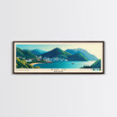 Pui O, Hong Kong Panoramic Print, Vacation Gift, Hong Kong Wall Art, Beach Painting, Beach Decor, Large Wall Art, Wood Frame Art