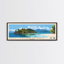 Togian Islands, Indonesia Panoramic Beach Print, Vacation Gift, Indonesia Wall Art, Framed Canvas Print, Framed Beach Painting