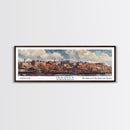 Quincy Massachusetts Panoramic Print, Creative Framed Canvas Print, City Travel Poster, Wall Art, Home Decor, Unique Gift