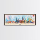 Burgos Spain Wall Art, Panoramic Travel Poster, Panoramic Framed Canvas Print, City Wall Art, Wall Hanging Home Decor, Travel Art
