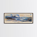 KryvyiRih Ukraine Panoramic Travel Poster, Framed Canvas Print or Metal Wall Art, Travel Art, Home Decor, Panoramic Painting, Midcentury Art