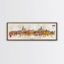 Nizhnekamsk Russia Travel Print Wall Art, Panoramic City Art, Travel Art, Wall Decor, Vacation Gift, Framed Canvas Print Or Metal Art