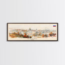 Oryol Russia Wall Art, Panoramic Travel Poster, Panoramic Framed Canvas Print, City Wall Art, Wall Hanging Home Decor, Travel Art