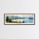 Rustavi Georgia Travel Art, City Art, Framed Canvas Print or Metal Wall Art, Europe Travel Poster, Panoramic Wall Art, Extra Wide Wall Art