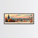 Aalst Belgium Travel Print Wall Art, Panoramic City Art, Travel Art, Wall Decor, Vacation Gift, Framed Canvas Print Or Metal Art