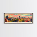 Birmingham United Kingdom Travel Print Wall Art, Panoramic City Art, Travel Art, Wall Decor, Vacation Gift, Framed Canvas Print Or Metal Art