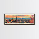 Coventry United Kingdom Wall Art, Panoramic Travel Poster, Panoramic Framed Canvas Print, City Wall Art, Wall Hanging Home Decor, Travel Art