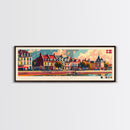 Esbjerg Denmark Travel Art, City Art, Framed Canvas Print or Metal Wall Art, Europe Travel Poster, Panoramic Wall Art, Extra Wide Wall Art