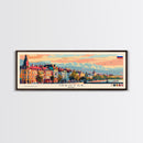Irkutsk Russia Wall Art, Panoramic Travel Poster, Panoramic Framed Canvas Print, City Wall Art, Wall Hanging Home Decor, Travel Art