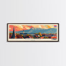 Kaposvar Hungary Travel Print Wall Art, Panoramic City Art, Travel Art, Wall Decor, Vacation Gift, Framed Canvas Print Or Metal Art