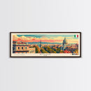 Rome Italy Travel Print Wall Art, Panoramic City Art, Travel Art, Wall Decor, Vacation Gift, Framed Canvas Print Or Metal Art