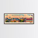 Rostov on Don Russia Panoramic Travel Poster, Framed Canvas Print or Metal Wall Art, Travel Art, Home Decor, Panoramic Painting, Midcentury Art