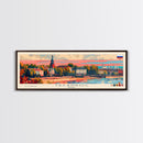 Taganrog Russia Travel Art, City Art, Framed Canvas Print or Metal Wall Art, Europe Travel Poster, Panoramic Wall Art, Extra Wide Wall Art