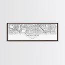 Panoramic Garden Grove City Map, California Art, Map Print, Minimalist Wall Art, Canvas Art, Housewarming Gift, Street Map Art, Closing Gift