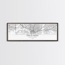 Panoramic Grand Prairie City Map, Texas Art, Map Print, Minimalist Wall Art, Canvas Art, Housewarming Gift, Street Map Art, Closing Gift
