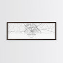 Panoramic Lexington City Map, Kentucky Art, Map Print, Minimalist Wall Art, Canvas Art, Housewarming Gift, Street Map Art, Closing Gift