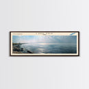 Lake Erie Framed Canvas Print, Lake House Decor, Panoramic Wall Art, Travel Poster, Stunning Lake Painting, Home Art
