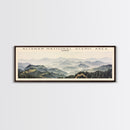 Alishan National Scenic Area Travel Poster Print, Framed Canvas Print, Taiwan Travel Art, Wood Framed Art, Wall Hanging, Home Decor