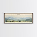 Blue Mountains Travel Print Wall Art, Travel Poster Print, Retro Style COUNTRY Home Decor, Wall Hanging, Travel Gift Idea, Unique Metal Art