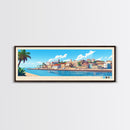 Benguela, Angola Panoramic Travel Poster Canvas Print, Benguela, Angola Painting, Angola Art, Benguela Panoramic Travel Art, Travel Painting