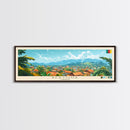 Bertoua, Cameroon Travel Poster Panoramic Canvas Print, Bertoua, Cameroon Painting, Cameroon Art, Bertoua Travel Art, Guest Room Painting