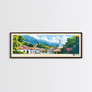 Panoramic Travel Poster Ibague, Colombia Canvas Print, Ibague, Colombia Painting, Colombia Art, Ibague Travel Art, Guest Room Painting